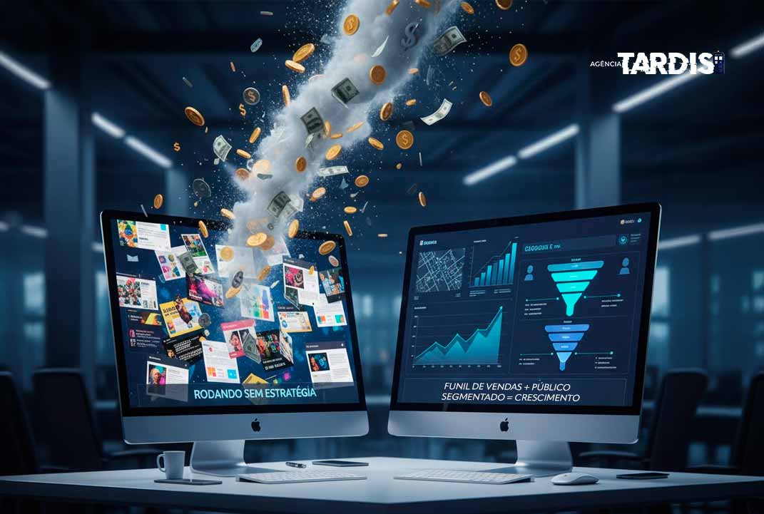 Tráfego pago gerenciado pela Agência Tardis especialista em geração de leads em Balneário Camboriú